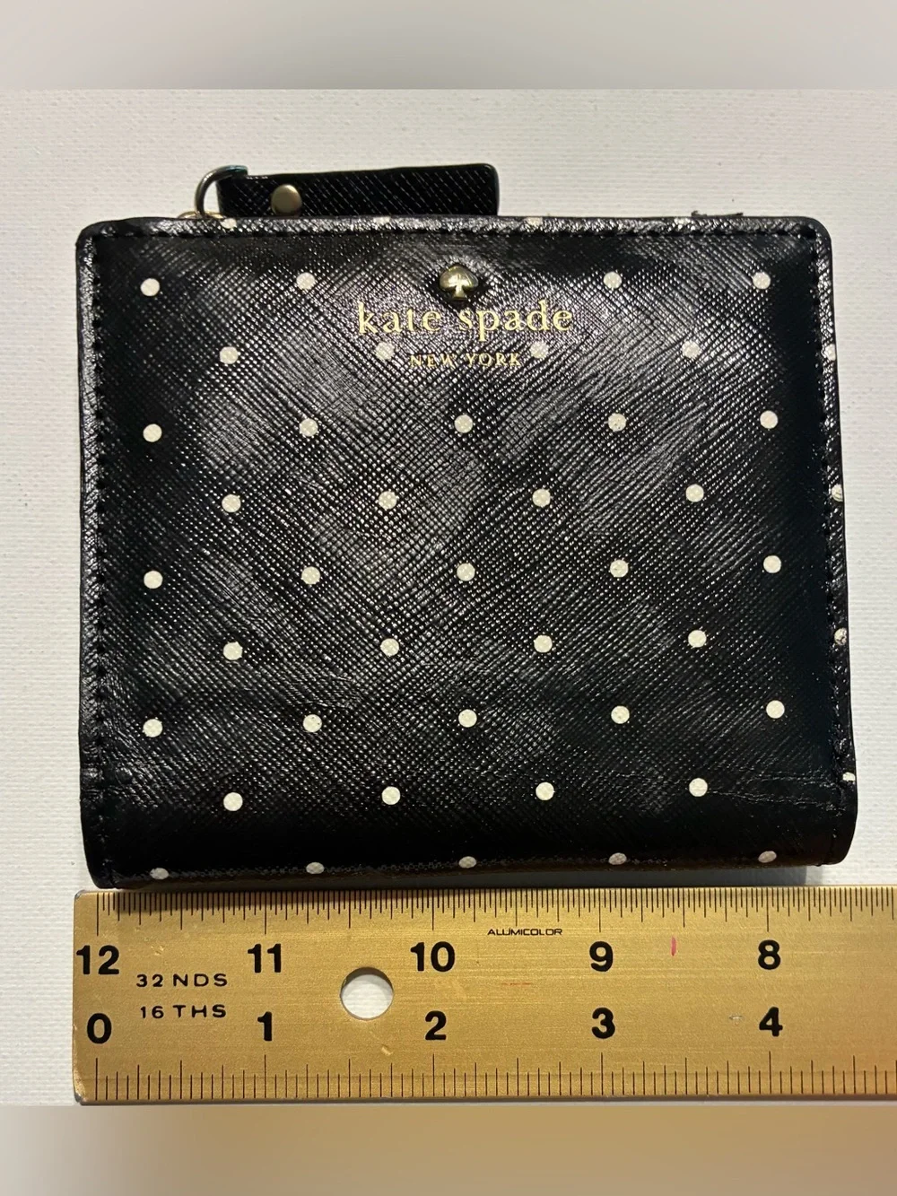 kate spade Black Polka Dot Compact Wallet
